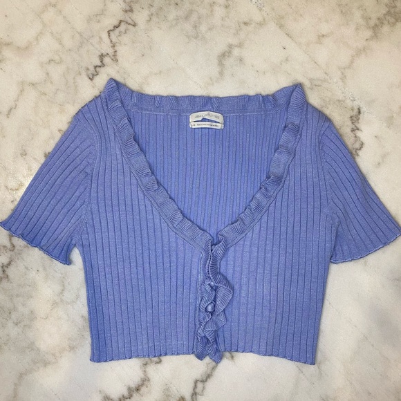 Urban Outfitters Tops - UO Rory Ruffle Shrunken Cardigan